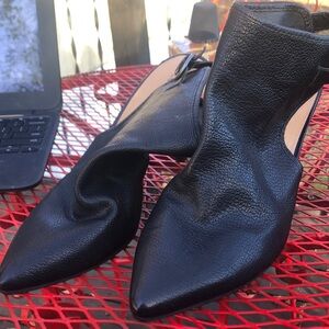 🚨B2G1 LUCKY BRAND Black Leather Pointy Toe Ankle Strapped Heels